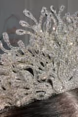 Sesil Zirkon ve Kristal Taşlı Gelin Tacı - Mediha Cambaz Bridal