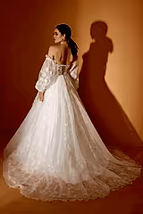 Sunny Üç Boyut Dantel Helen A Kesim Gelinlik - Mediha Cambaz Bridal