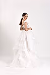 Tute Üç Boyutlu Dantel A Kesim Gelinlik - Mediha Cambaz Bridal