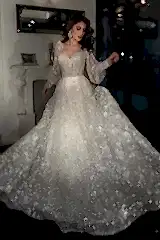 Valentina Simli Dantel A Kesim Gelinlik - Mediha Cambaz Bridal