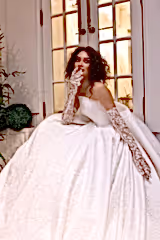 Valerie Straplez Dantel İşlemeli Prenses Model Gelinlik - Mediha Cambaz Bridal