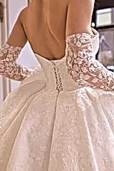 Valerie Straplez Dantel İşlemeli Prenses Model Gelinlik - Mediha Cambaz Bridal
