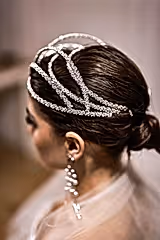 Vilma Kristal Taşlı Özel Tasarım Gelin Saç Aksesuarı - Mediha Cambaz Bridal