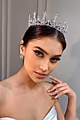 Vita Zirkon Taşlı Gelin Tacı - Mediha Cambaz Bridal