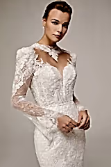 Zendaya Dantel Sırt Dekolteli Balık Gelinlik - Mediha Cambaz Bridal