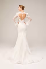 Zendaya Dantel Sırt Dekolteli Balık Gelinlik - Mediha Cambaz Bridal
