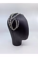 Zirkon Taşlı Sarmaşıklı Dallı Saç Aksesuarı - Mediha Cambaz Bridal